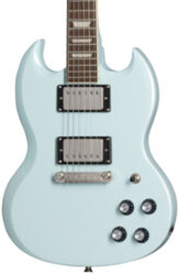 Double cut e-gitarre Epiphone Power Players SG - Ice blue