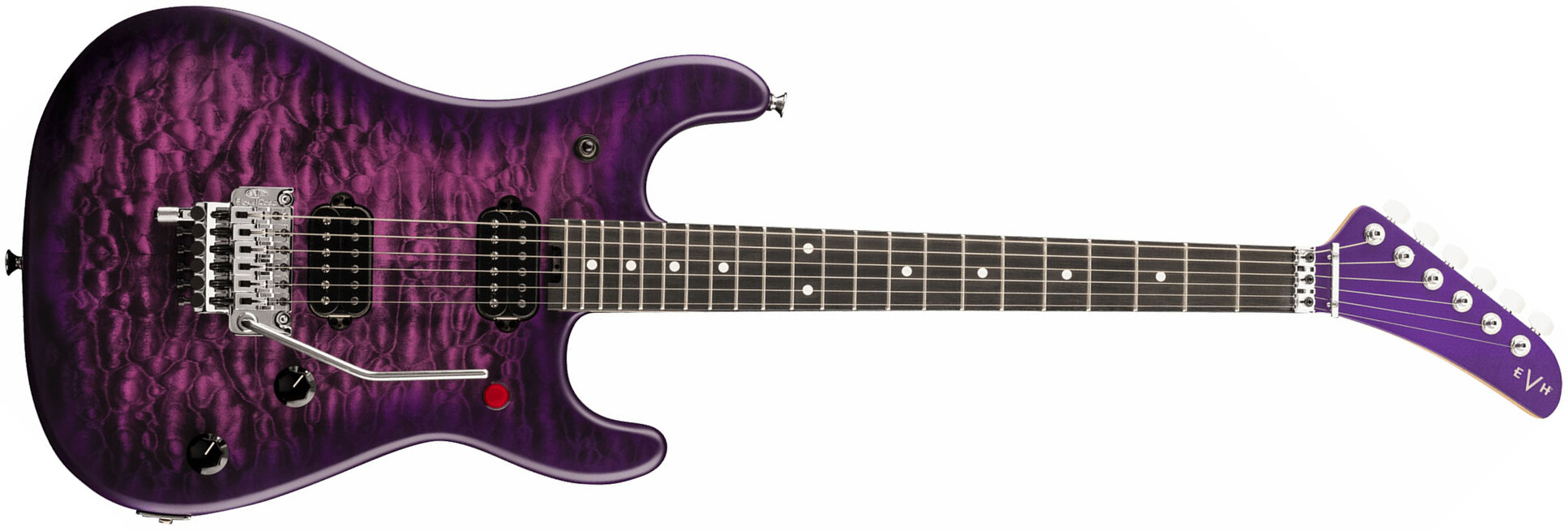 Evh 5150 Deluxe Qm Mex 2h Fr Eb - Purple Daze - E-Gitarre in Str-Form - Main picture