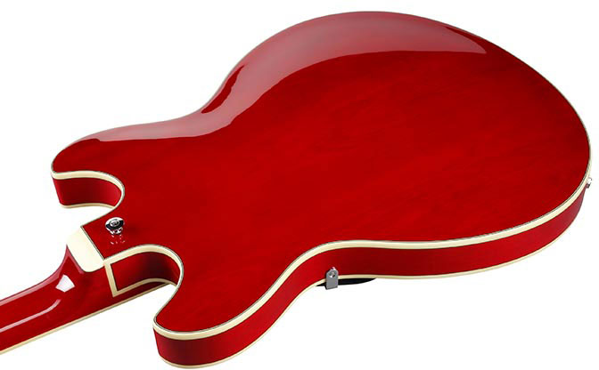 Ibanez As73 Tcd Artcore Hh Ht Noy - Transparent Cherry Red - Semi-Hollow E-Gitarre - Variation 3