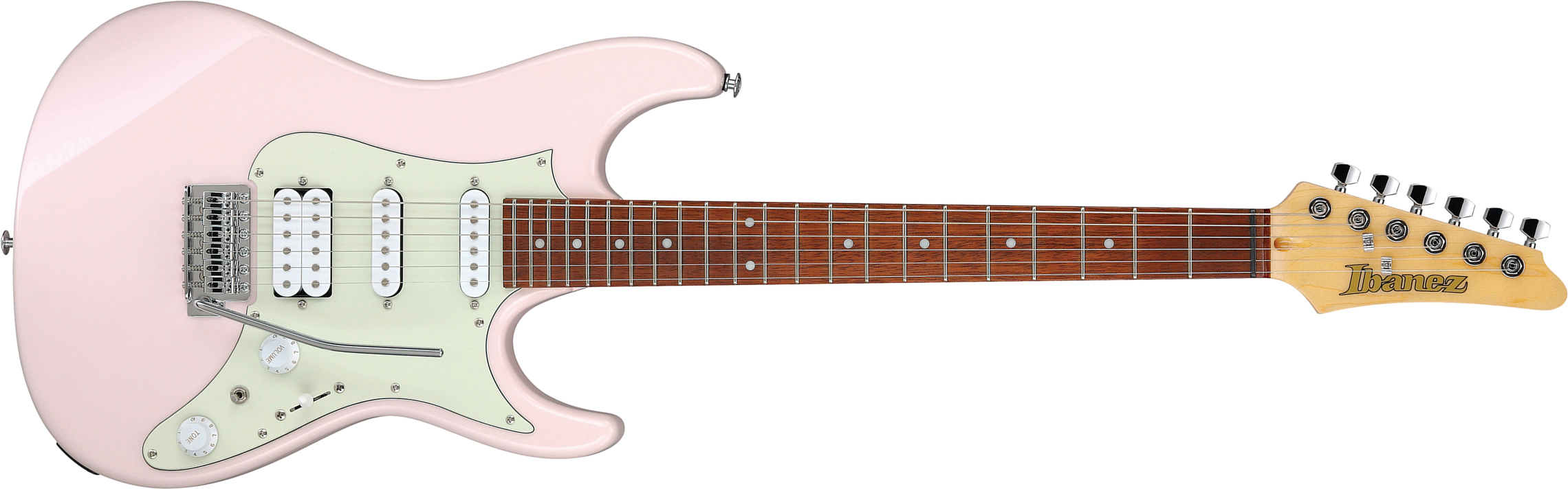 Ibanez Azes40 Ppk Standard Hss Trem Jat - Pastel Pink - E-Gitarre in Str-Form - Main picture