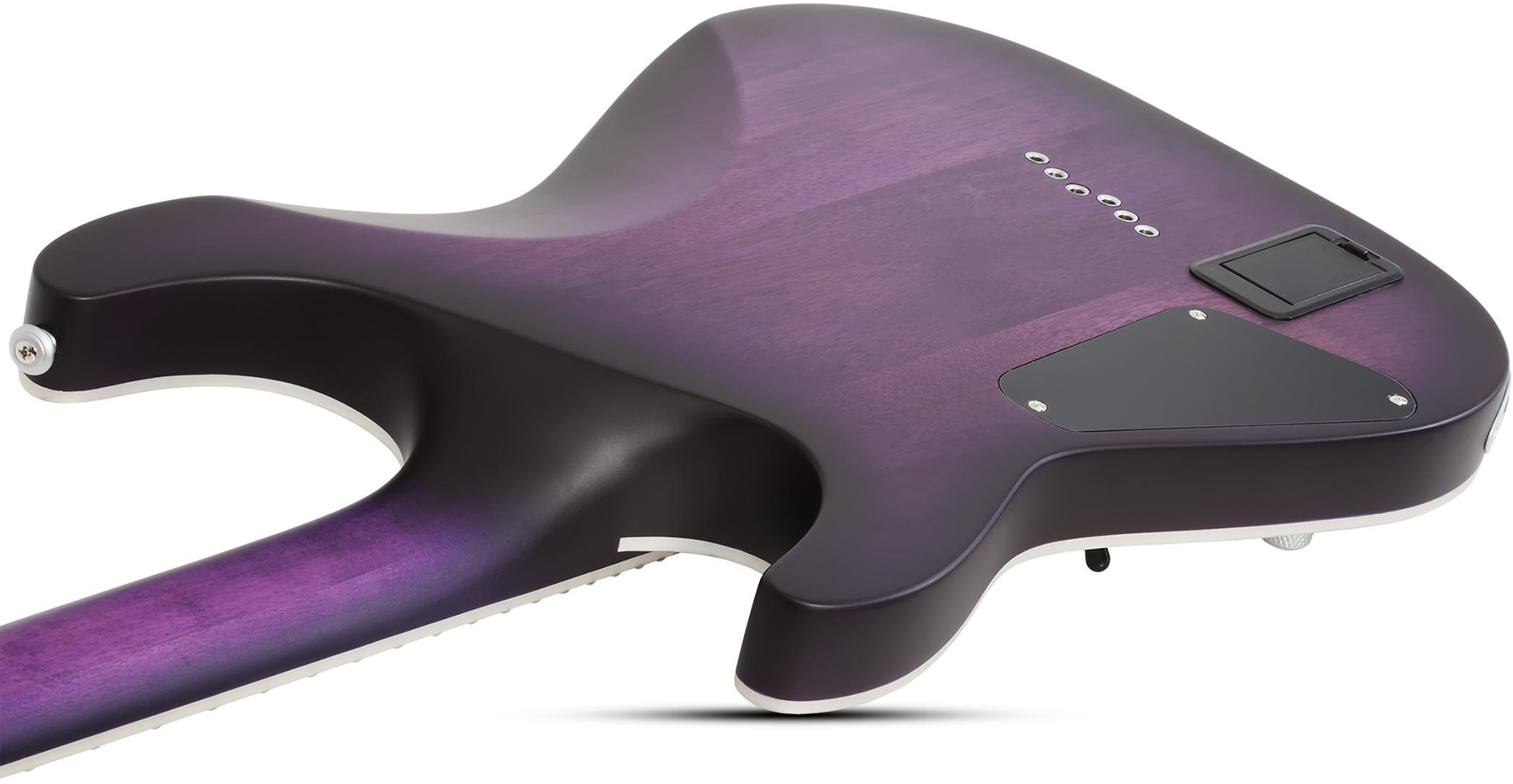 Schecter C-1 Platinum 2h Emg Ht Eb - Satin Purple Burst - E-Gitarre in Str-Form - Variation 3