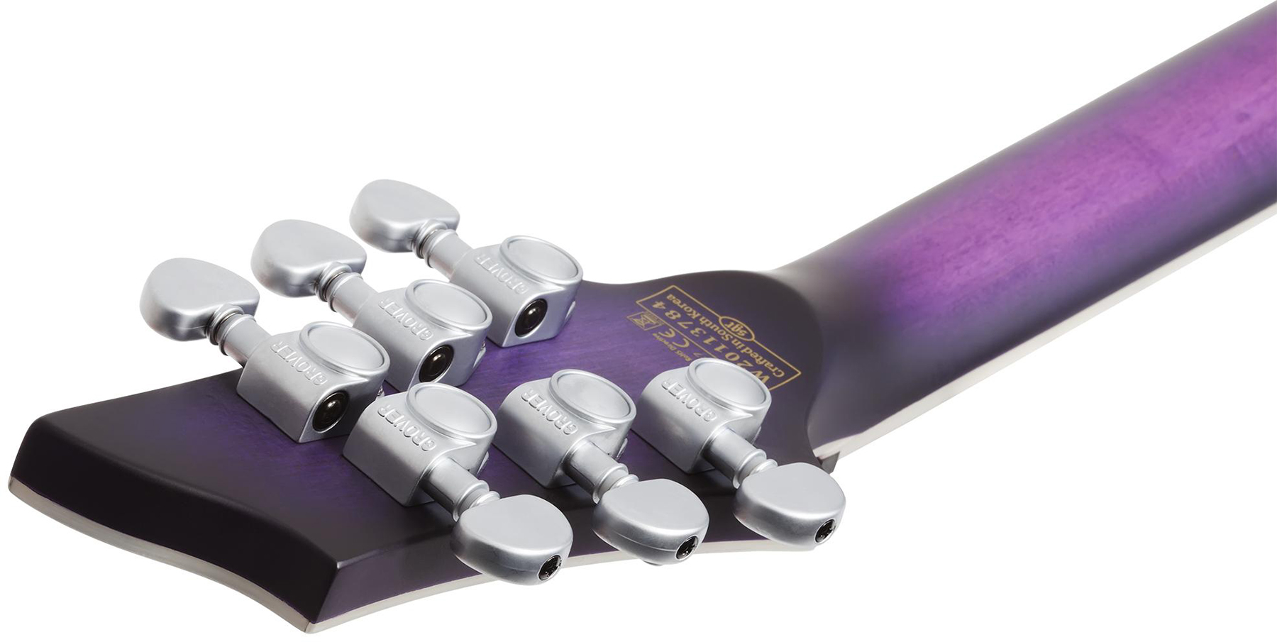 Schecter C-1 Platinum 2h Emg Ht Eb - Satin Purple Burst - E-Gitarre in Str-Form - Variation 5