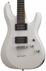 E-gitarre in str-form Schecter C-6 Deluxe - Satin white