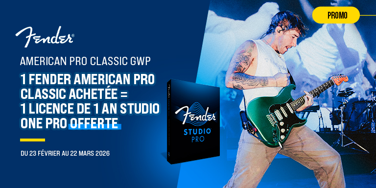 <b><center>FENDER AMERICAN PRO CLASSIC + STUDIO ONE GRATIS</center></b>