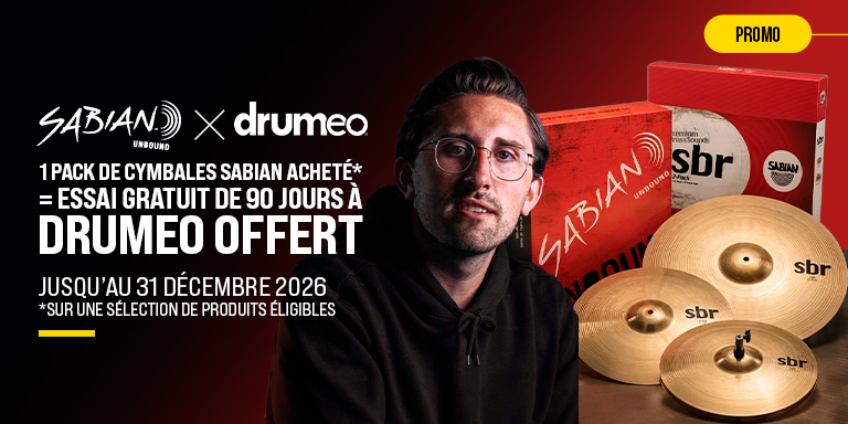 <b><center>SABIAN-PAKET = 90 TAGE DRUMEO GRATIS</center></b>