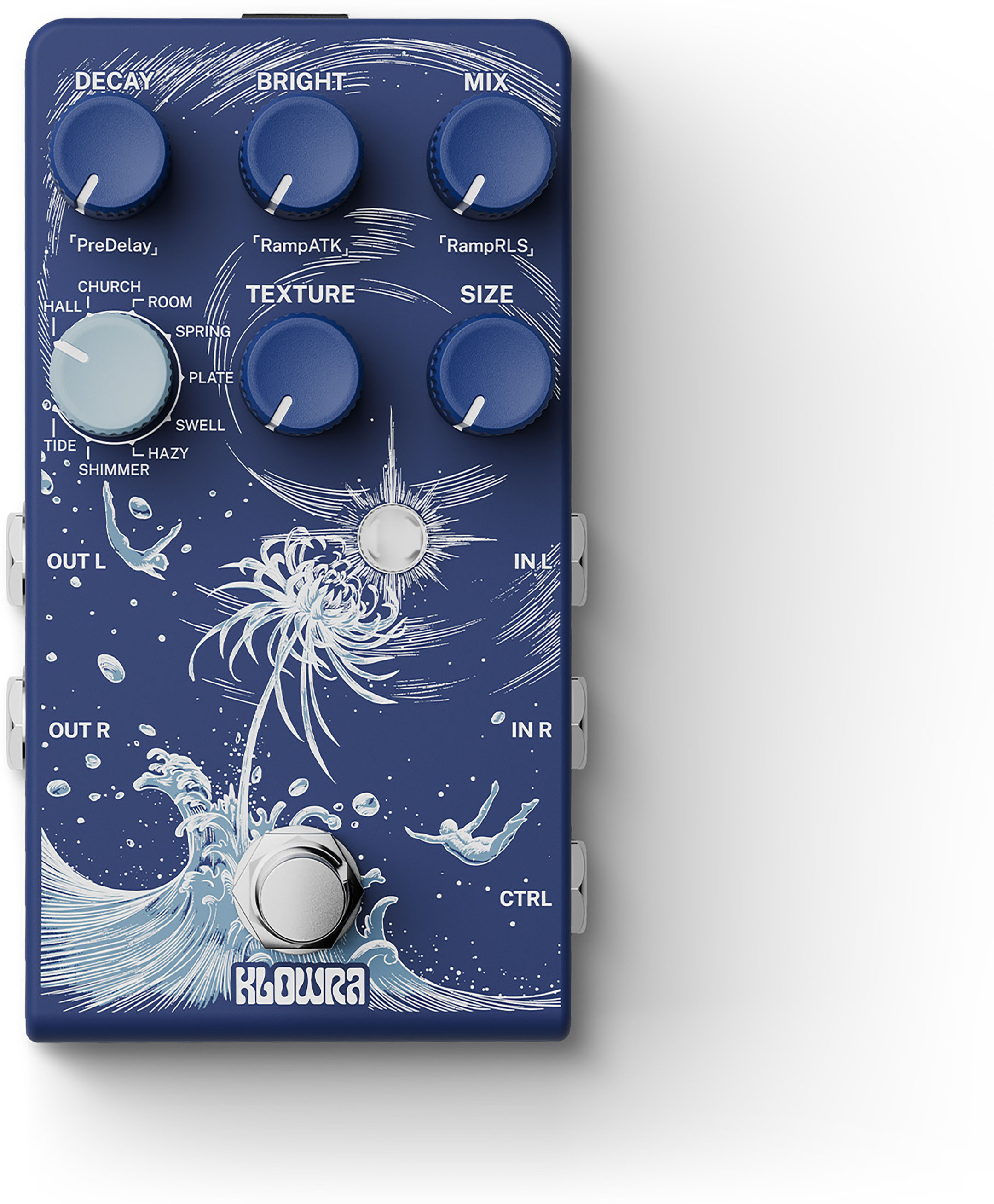 Klowra Kbs-01 Limbo Reverb - Reverb/Delay/Echo Effektpedal - Main picture