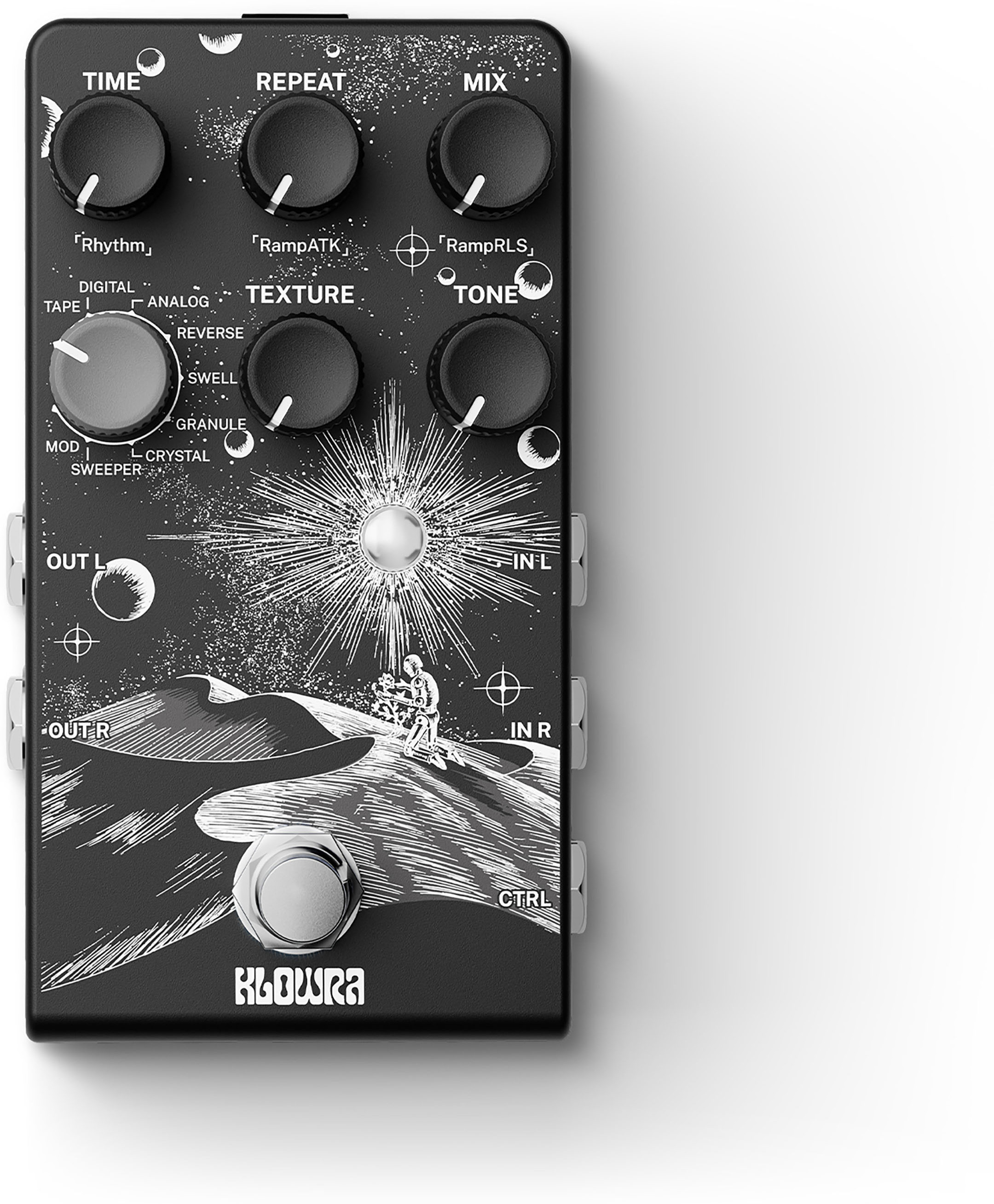 Klowra Kbs-02 Everlast Delay - Reverb/Delay/Echo Effektpedal - Main picture