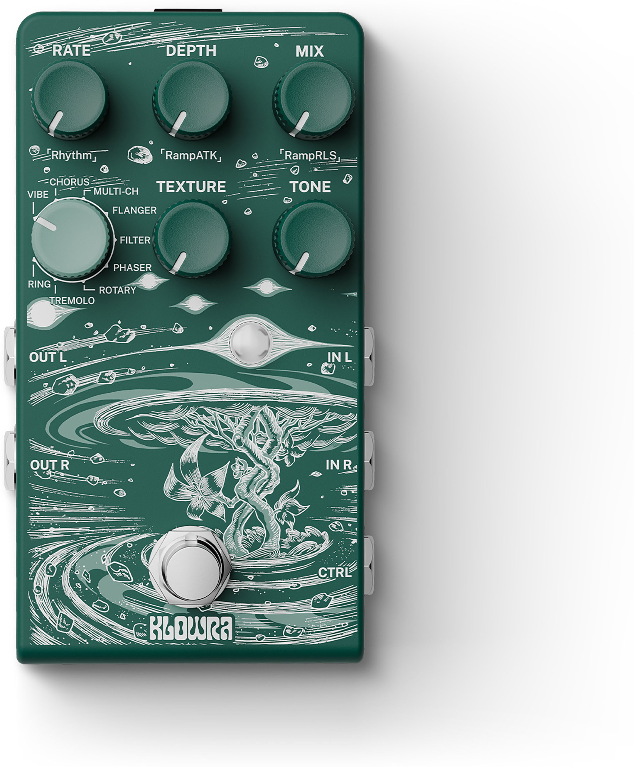 Klowra Kbs-03 Sprout Modulation - Modulation/Chorus/Flanger/Phaser & Tremolo Effektpedal - Main picture