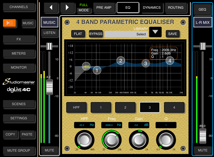 Studiomaster Digilive 4c - Numerisches Mischpult - Variation 4