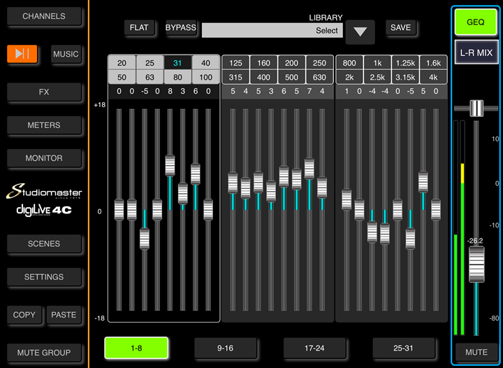 Studiomaster Digilive 4c - Numerisches Mischpult - Variation 6