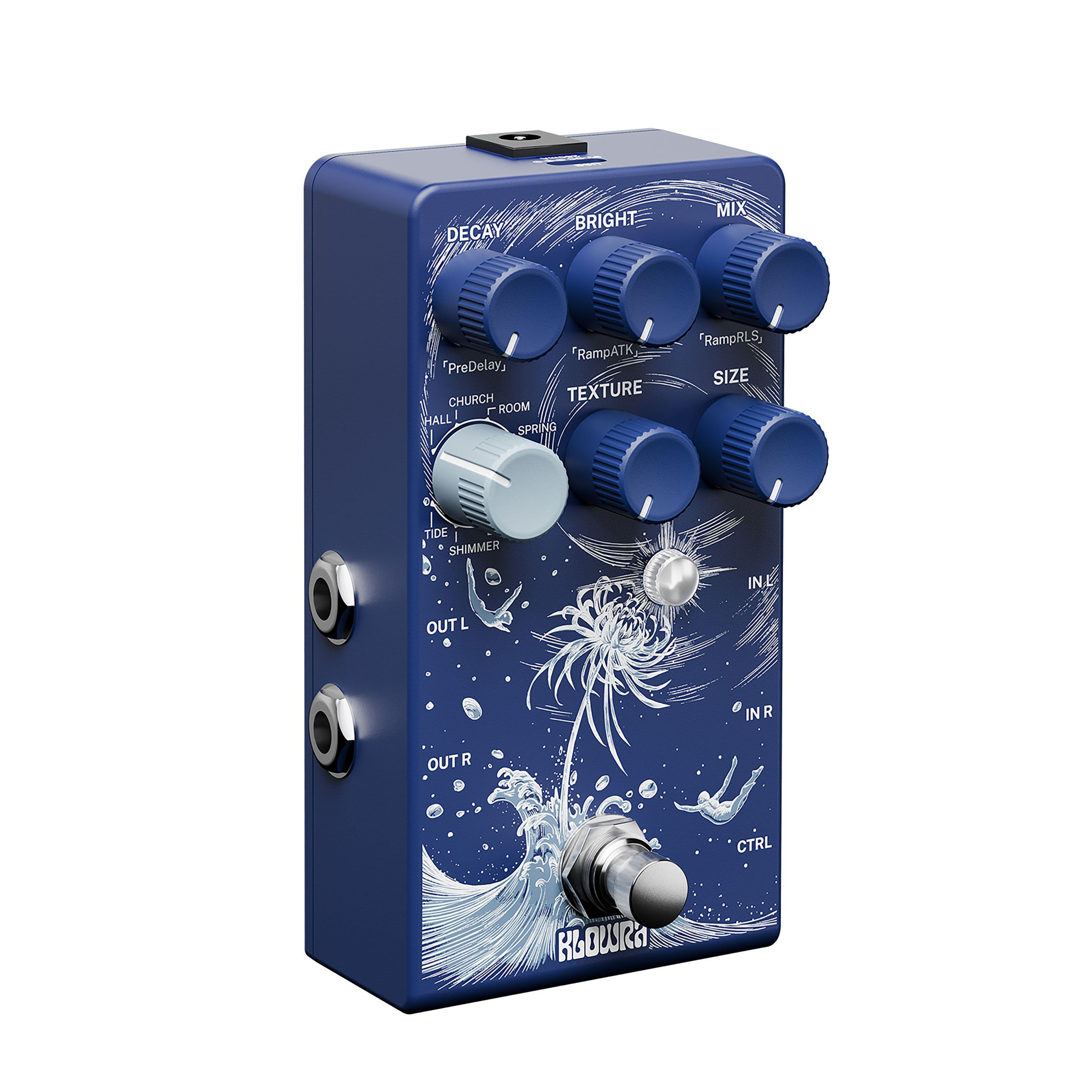Klowra Kbs-01 Limbo Reverb - Reverb/Delay/Echo Effektpedal - Variation 3