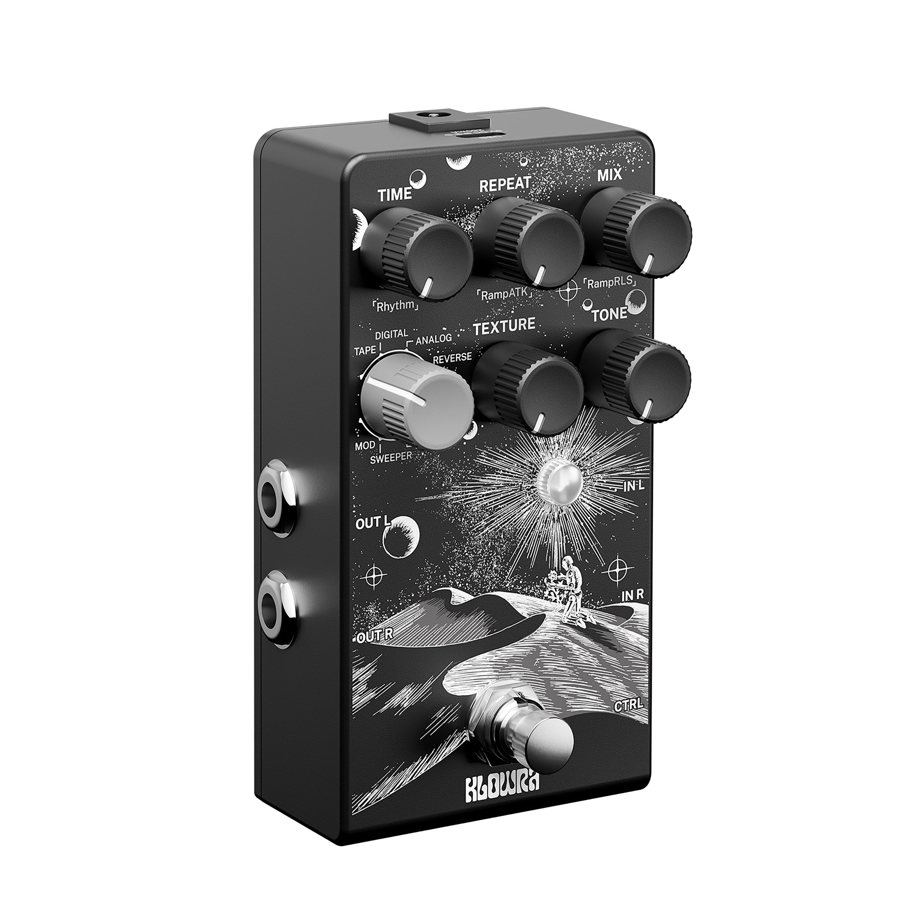 Klowra Kbs-02 Everlast Delay - Reverb/Delay/Echo Effektpedal - Variation 3