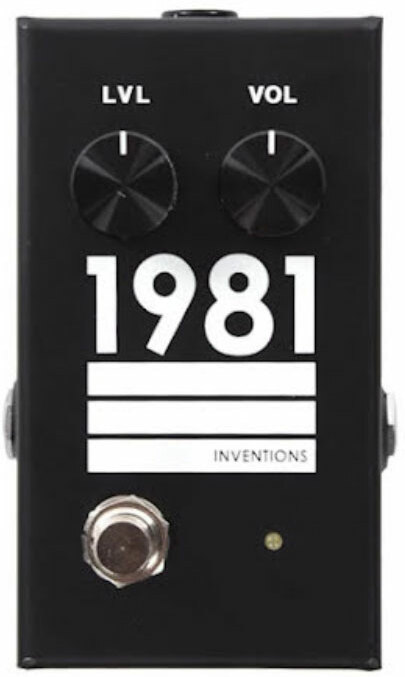 1981 Inventions Lvl Guitar & Bass Preamp/overdrive  Black/white - Overdrive/Distortion/Fuzz Effektpedal - Main picture