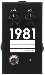 Overdrive/distortion/fuzz effektpedal 1981 inventions LVL Guitar & Bass Preamp/Overdrive - Black/White