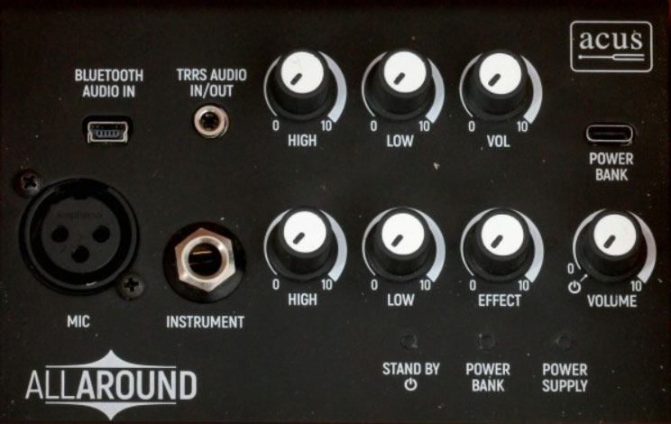 Acus Allaround 4 1x4 + Tweeter 30+20w Black Wood - Combo für Akustikgitarre - Variation 2