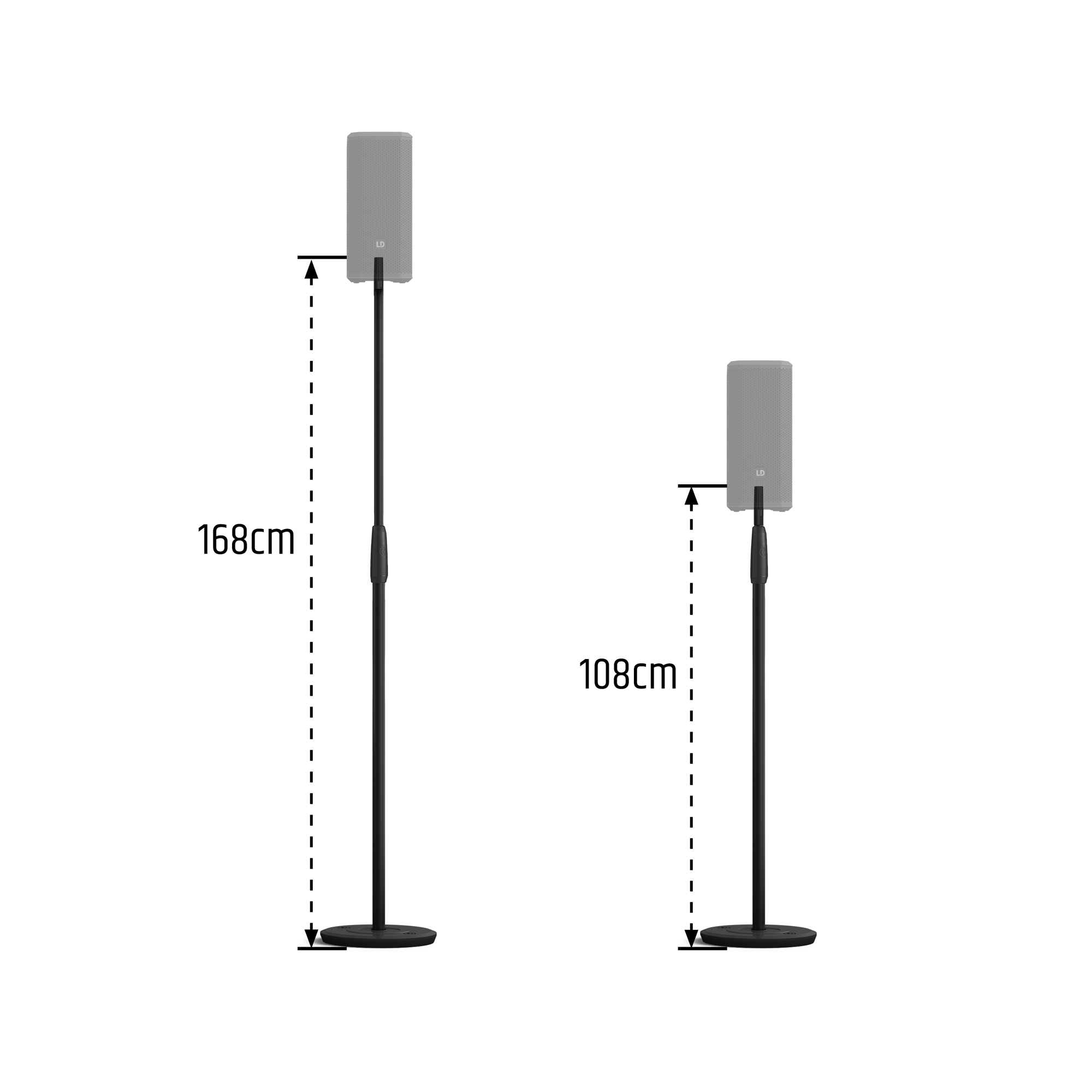 Adam Hall Dave 10 G4x Stand - Lautsprecher Ständer - Variation 1