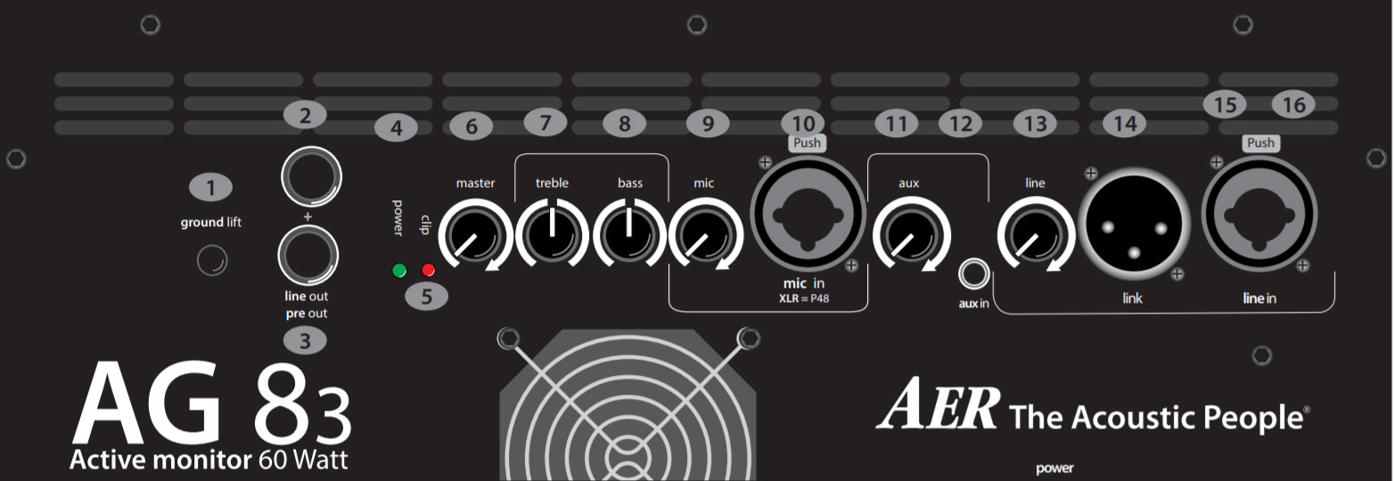 Aer Ag 8/3 Active Monitor 60w 1x8 +housse - Aktive Lautsprecher - Variation 4