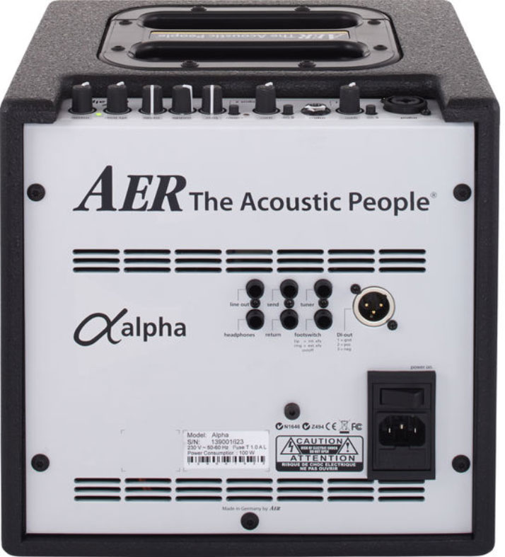 Aer Alpha 40w 1x8 Black +housse - Combo für Akustikgitarre - Variation 1
