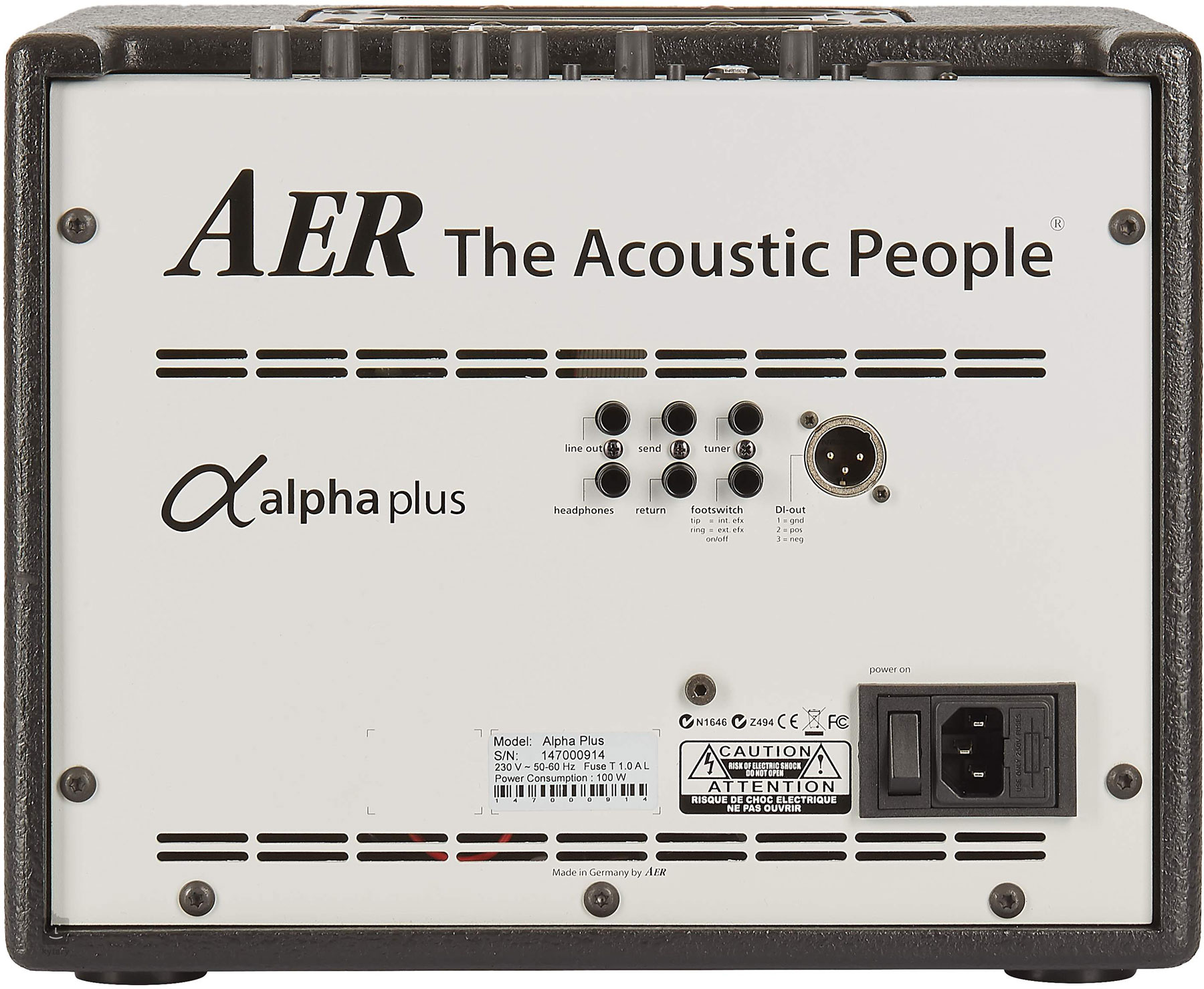 Aer Alpha Plus 40w  1x8 Black +housse - Combo für Akustikgitarre - Variation 2