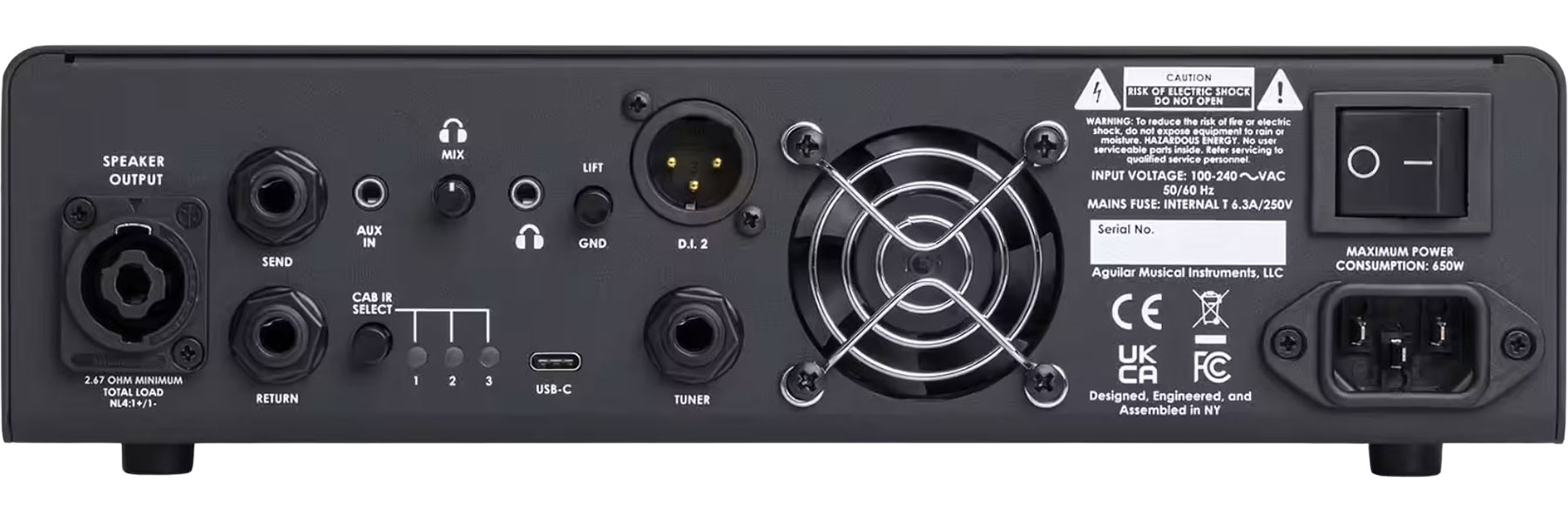Aguilar Tone Hammer 500 Bass Head V2 500w@4-ohms - Bass Topteil - Variation 1