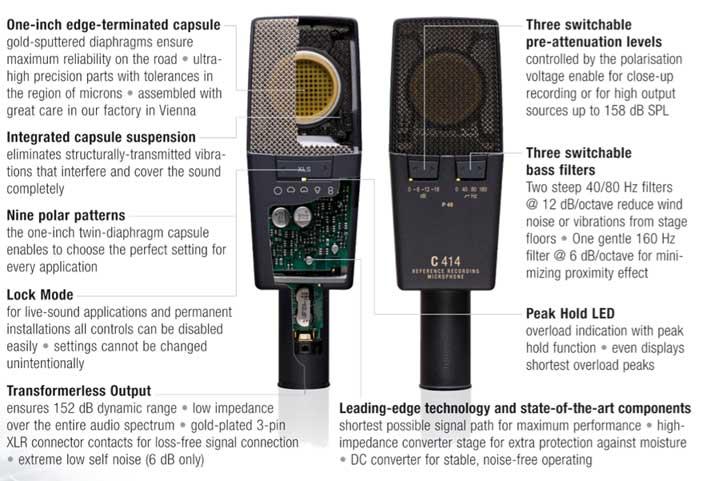 Akg C414 Xlii Stereo Set - Kabelgebundenes Mikrofon Set - Variation 2