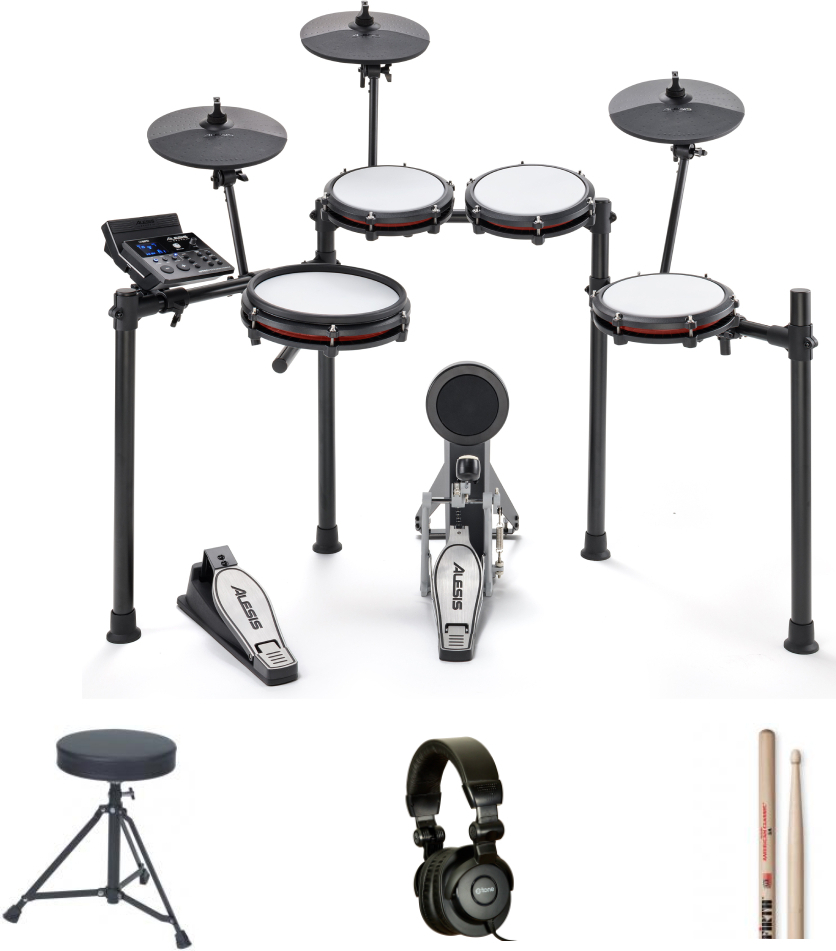 Alesis Nitro Max Bundle Complet - X-hp1 + Dt90 + Vic5a - Komplett E-Drum Set - Main picture