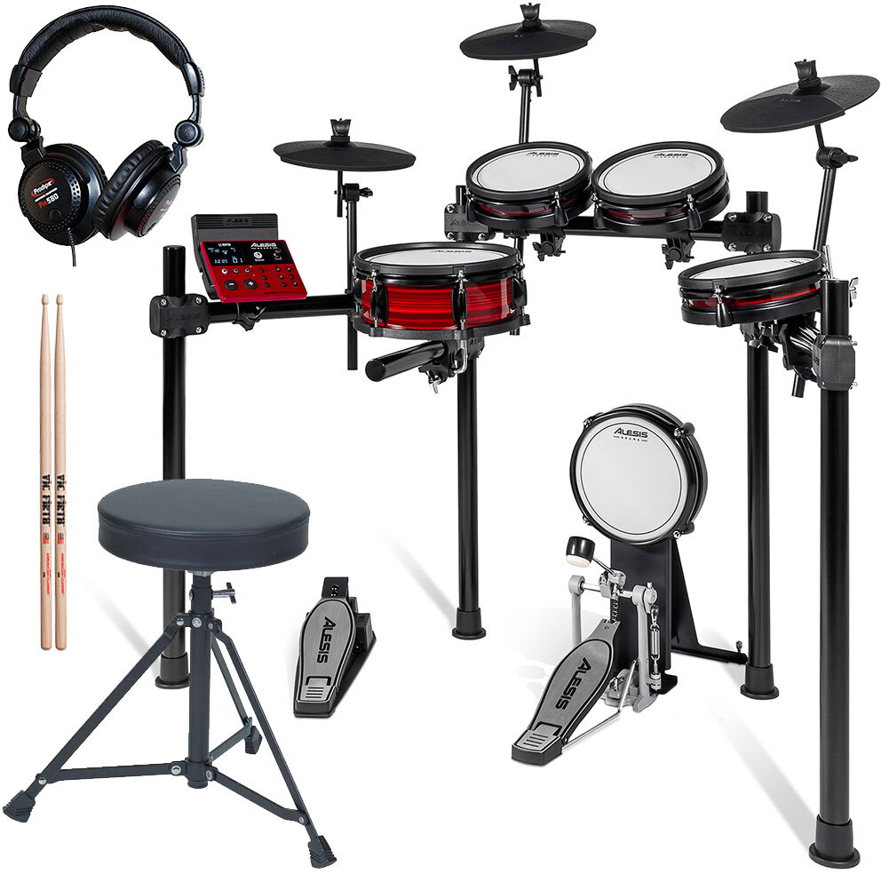 Alesis Nitro Pro Kit  + Dt90 Basix 100 Series + Pro580 + American Classic 5a Hickory - Komplett E-Drum Set - Main picture