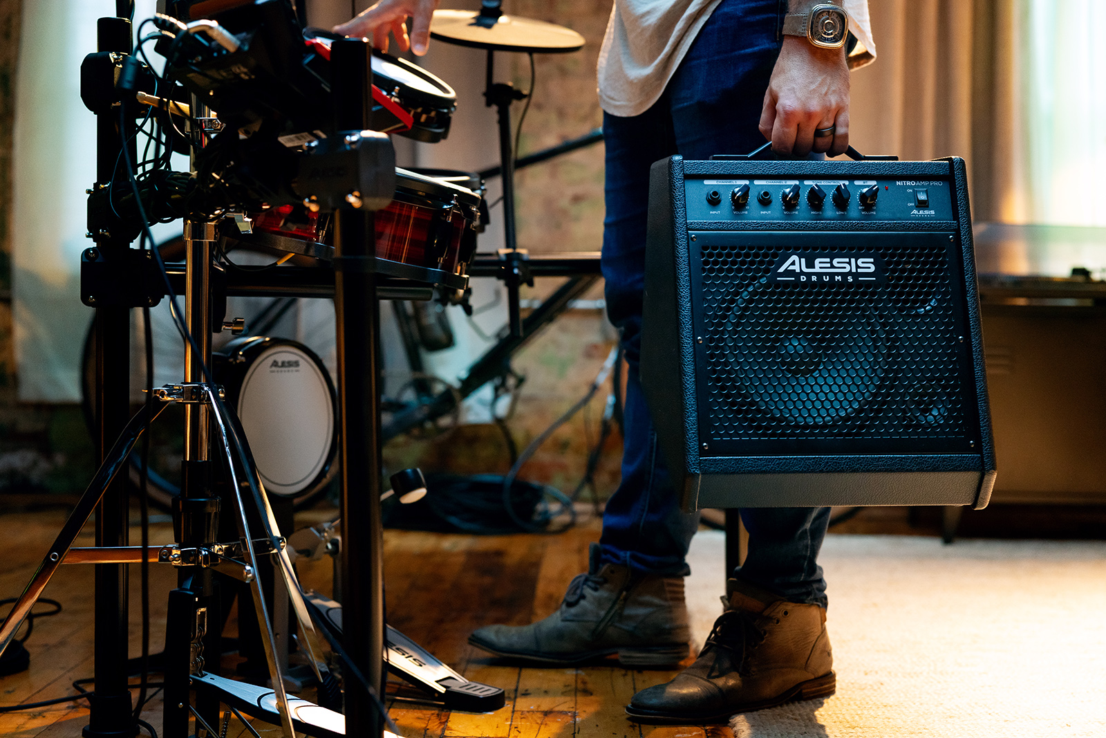 Alesis Nitro Amp Pro 80w 1x8 - E-Drum Monitor System - Variation 4