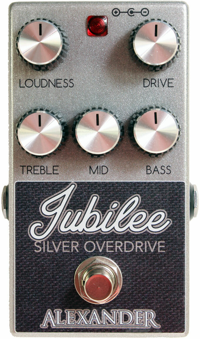 Alexander Pedals Jubilee Silver Overdrive - Overdrive/Distortion/Fuzz Effektpedal - Main picture