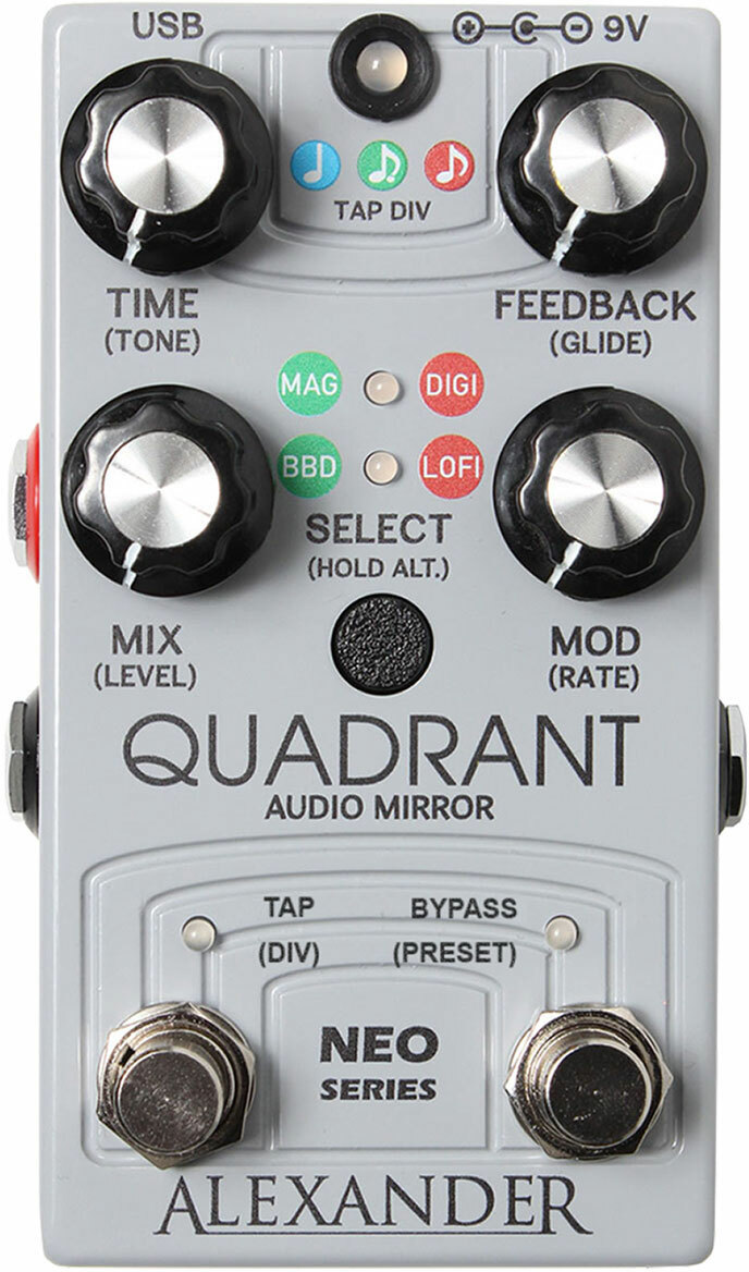 Alexander Pedals Quadrant Audio Mirror Delay - Reverb/Delay/Echo Effektpedal - Main picture