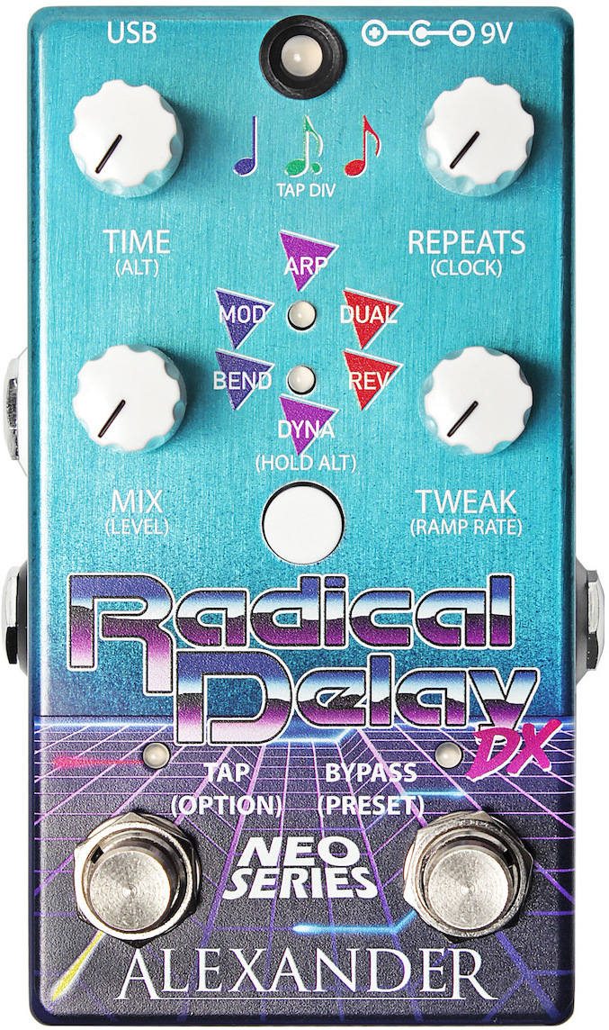 Alexander Pedals Radical Delay Dx - Reverb/Delay/Echo Effektpedal - Main picture