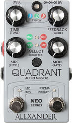 Reverb/delay/echo effektpedal Alexander pedals Quadrant