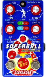 Reverb/delay/echo effektpedal Alexander pedals SUPERBALL DELAY