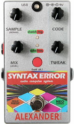 Modulation/chorus/flanger/phaser & tremolo effektpedal Alexander pedals Syntax Error