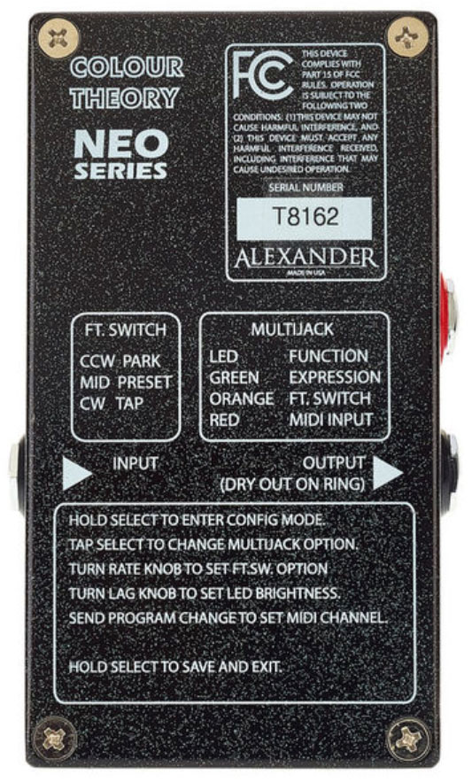 Alexander Pedals Colour Theory Spectrum Sequencer - Harmonizer Effektpedal - Variation 4