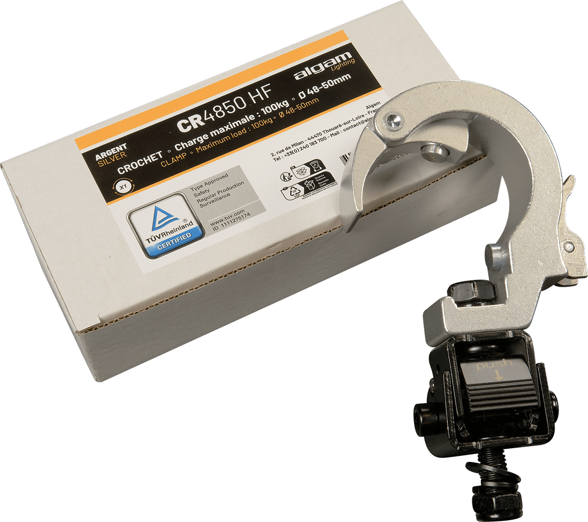 Algam Lighting Clamp Flexible - Ø 48-50mm - Max 100kg - Alu - Gaffer-bänder - Main picture