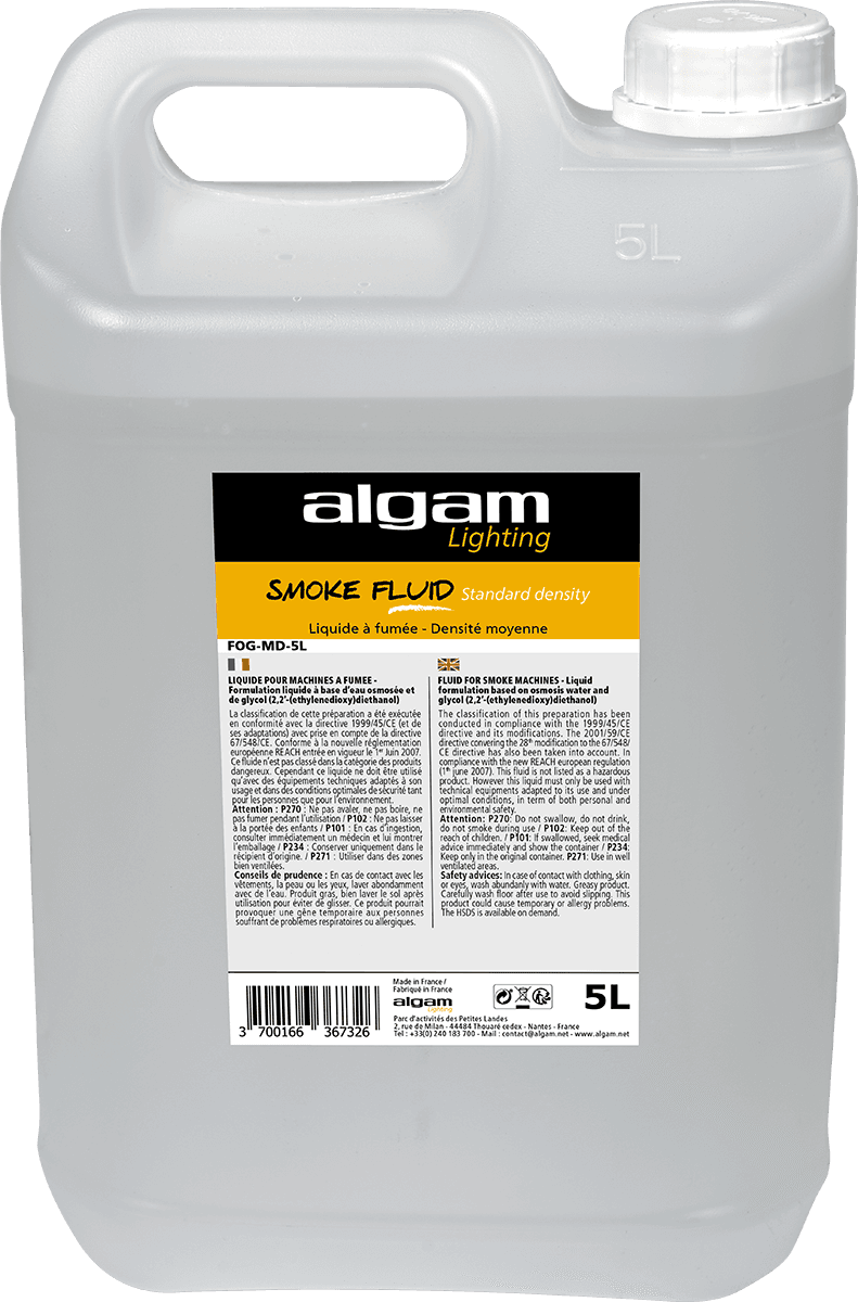 Algam Lighting Fog Faible Densite - 5 Litres - Fluid für Effektmaschine - Main picture