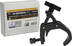 Gaffer-bänder Algam lighting Black universal hook, hex nut