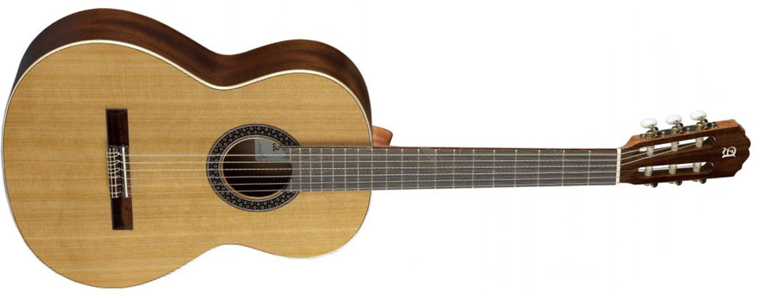 Alhambra 1 C Ht Hybrid Terra Ez Fishman 4/4 Cedre Sapele Rw +housse - Natural - Konzertgitarren 4/4 - Main picture