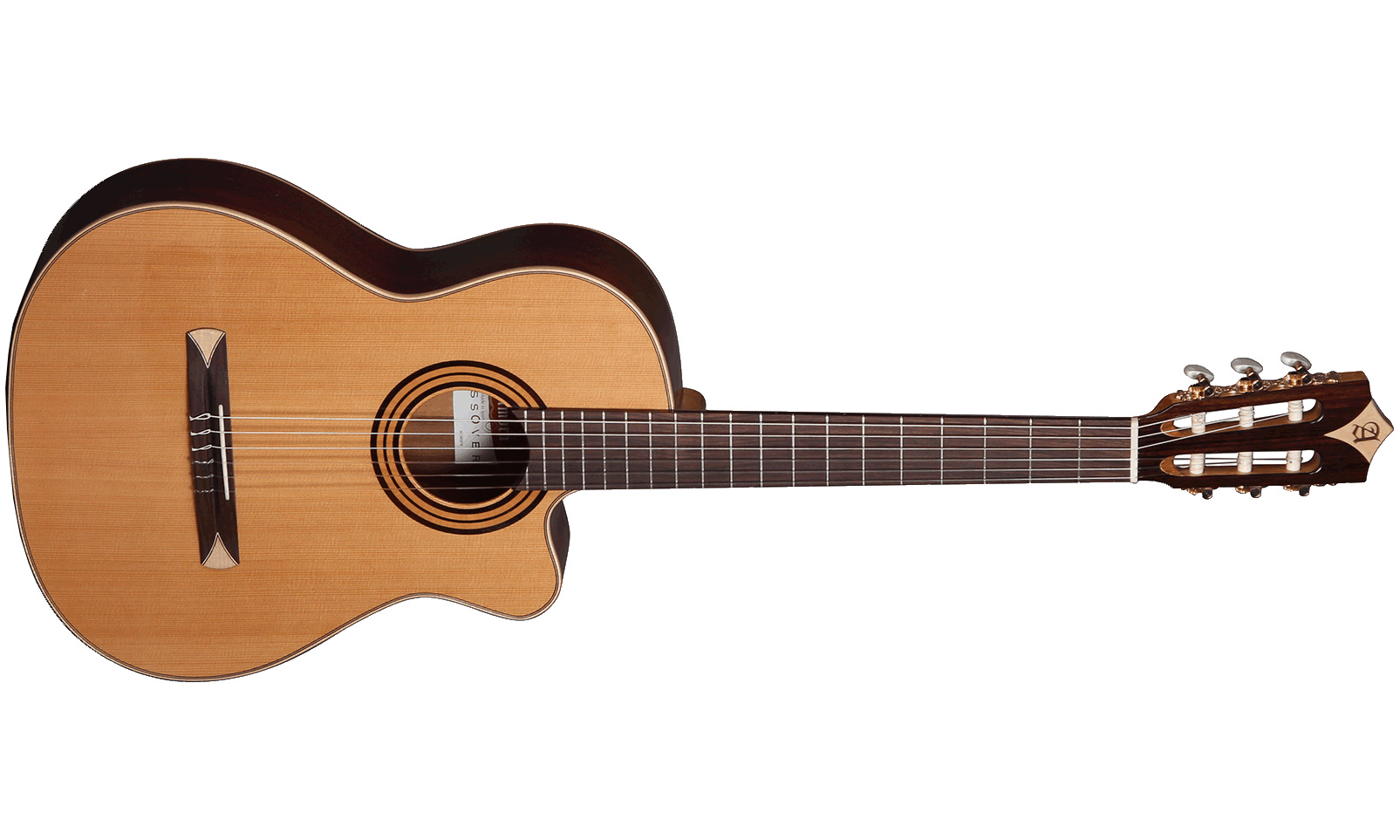 Alhambra Cs-1 Cw E1 Cross-over Cedre Sapele Fishman Classic M - Natural - Konzertgitarren 4/4 - Variation 1