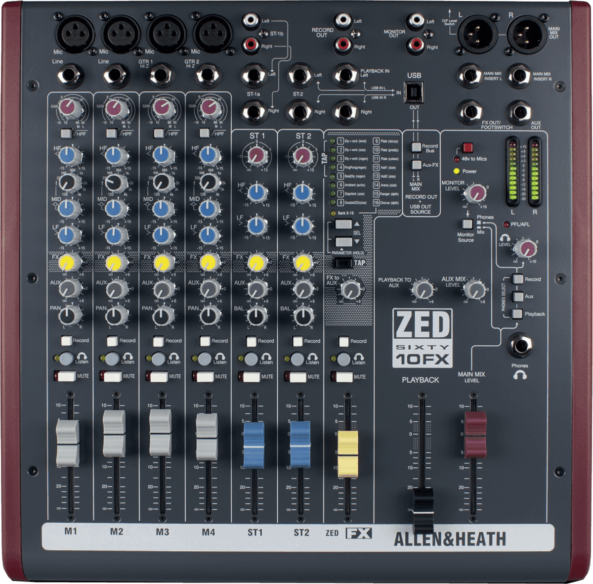Allen & Heath Zed60-10fx - Analoges Mischpult - Main picture