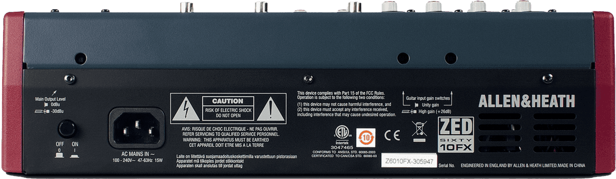 Allen & Heath Zed60-10fx - Analoges Mischpult - Variation 2