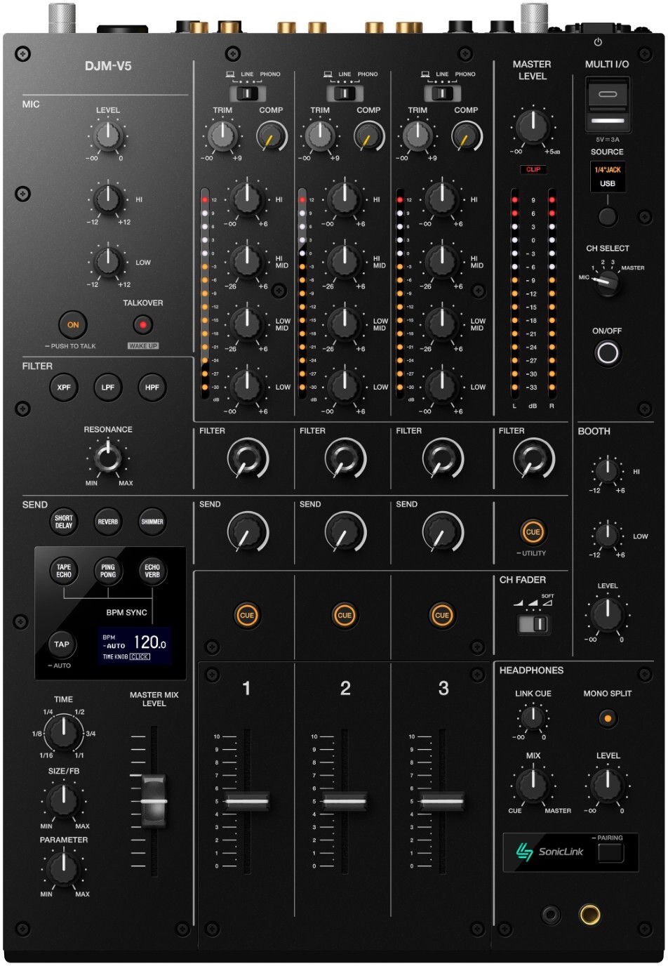 Alphatheta Djm-v5 - DJ-Mixer - Main picture