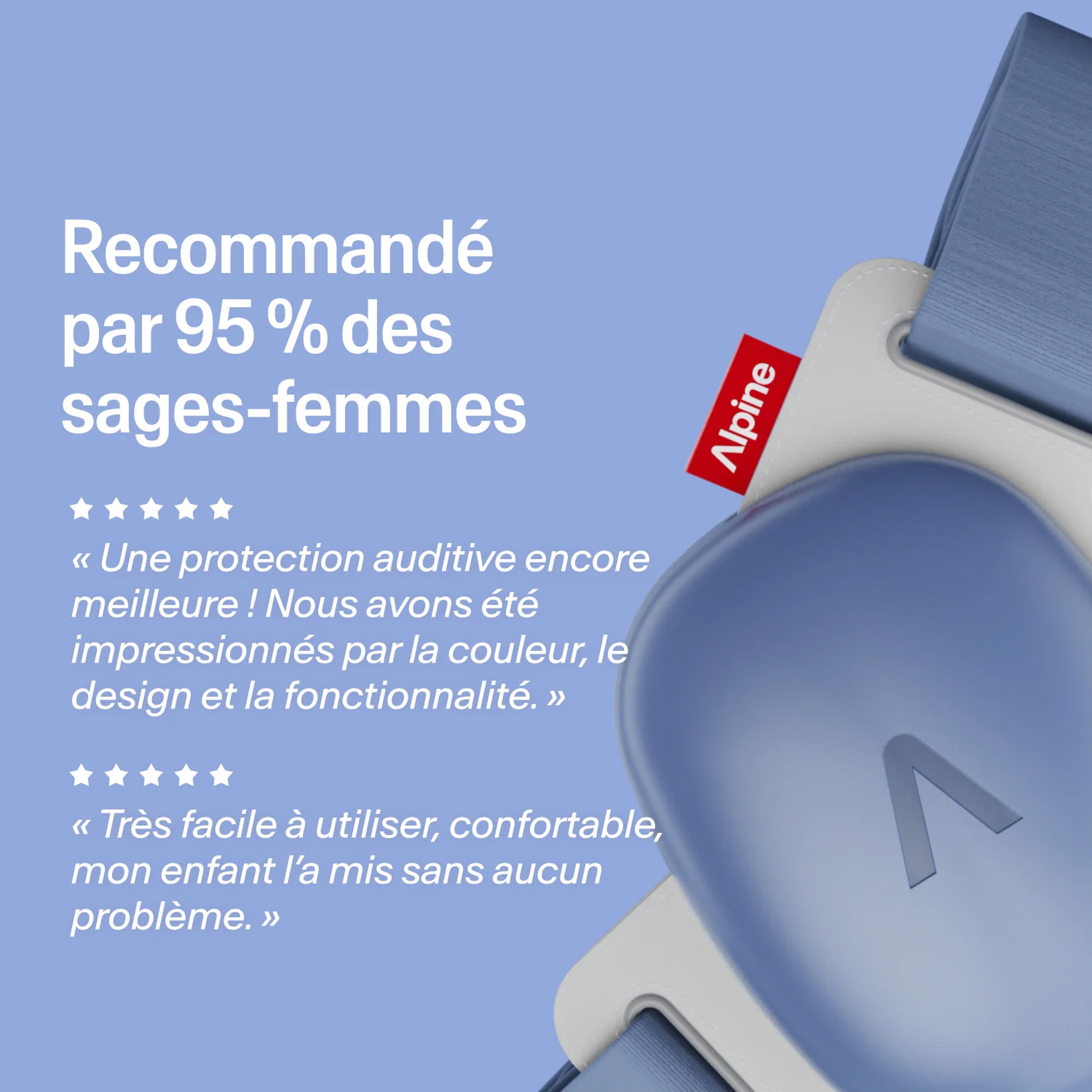 Alpine Casque Muffy Baby Denim Blue - Gehörsshutz - Variation 4
