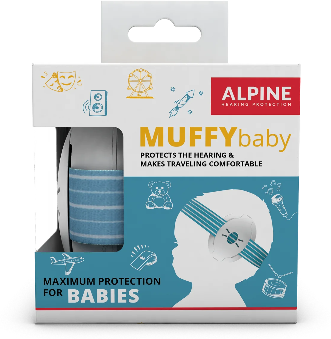 Alpine Muffy Baby Bleu - Gehörsshutz - Main picture