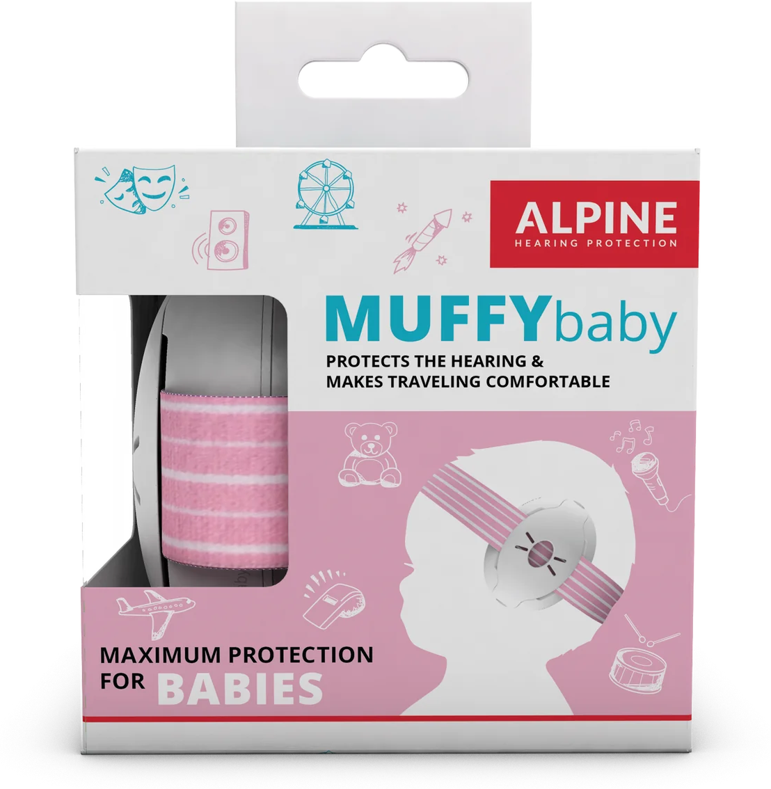 Alpine Muffy Baby Rose - Gehörsshutz - Main picture
