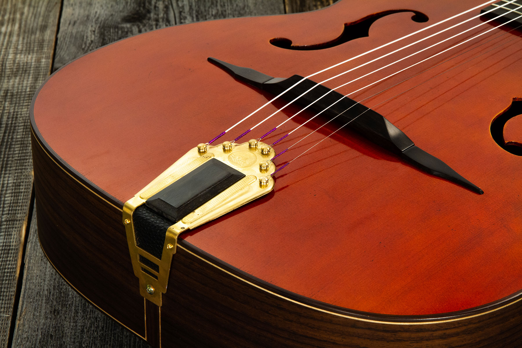 Altamira M01f Gypsy Jazz Cw Epicea Palissandre Eb +etui - Antique Natural - Gipsy-Gitarre - Variation 4