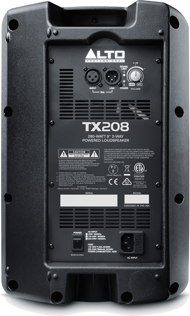 Alto Tx208 - Aktive Lautsprecher - Variation 2