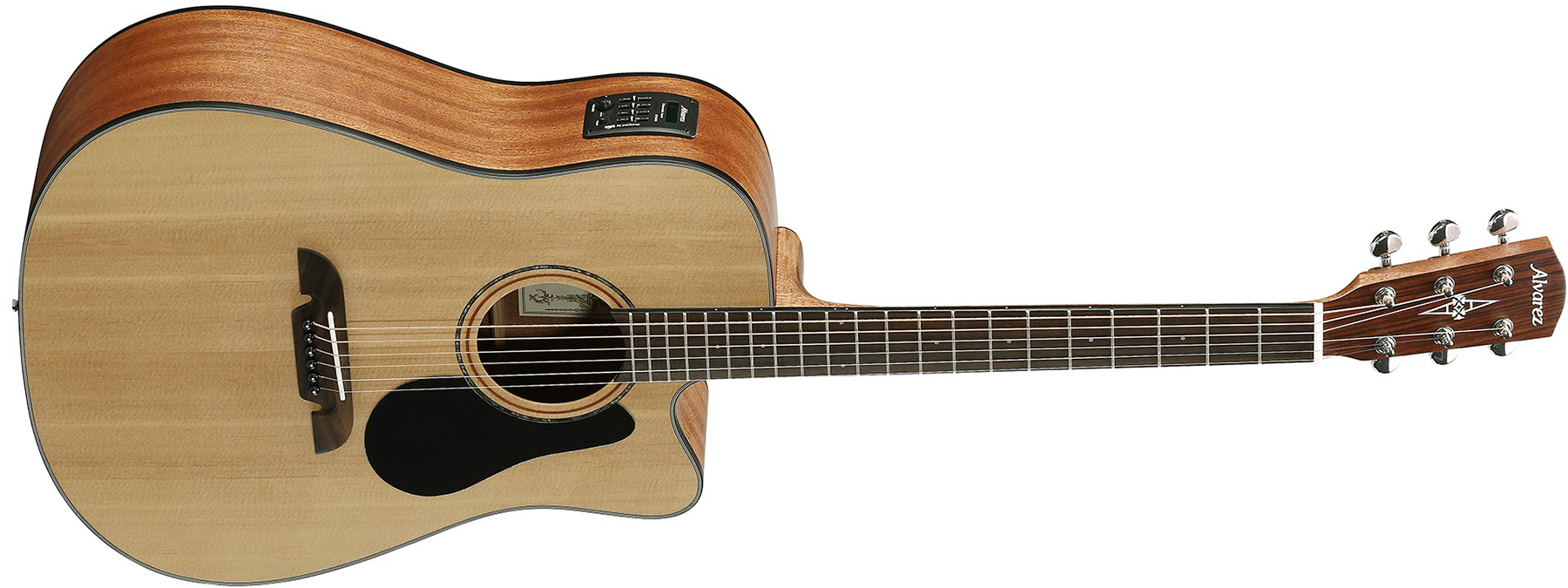 Alvarez Ad30ce Artist Dreadnought Cw Epicea Acajou Tec - Natural Semi Gloss - Elektroakustische Gitarre - Variation 1