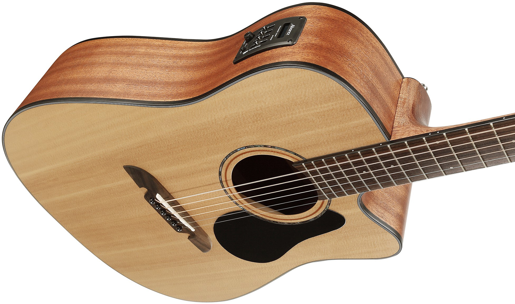 Alvarez Ad30ce Artist Dreadnought Cw Epicea Acajou Tec - Natural Semi Gloss - Elektroakustische Gitarre - Variation 3